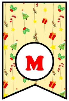 Merry Christmas, Bulletin Board Sayings Pennant Letters, Christmas Decor Posters