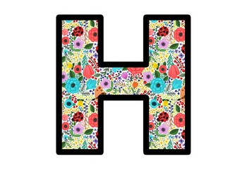 Bulletin Board Letters, Spring Flowers, Butterflies, Summer Alphabet Decor