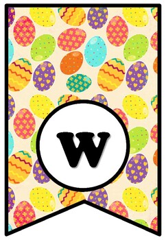 We’re Eggcited About Spring, Easter Bulletin Board Sayings Pennant Letters