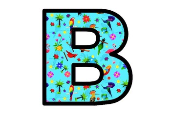Birds, Bulletin Board Letters, Alphabet Posters Spring Classroom Decor