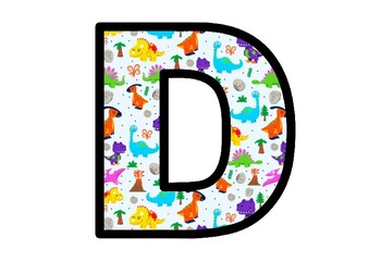 Dinosaurs, Bulletin Board Letters, Dino theme Alphabet Posters Classroom Decor