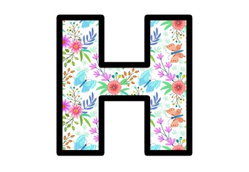 Flowers, Butterflies, Spring, Bulletin Board Letters, Classroom Decor Posters