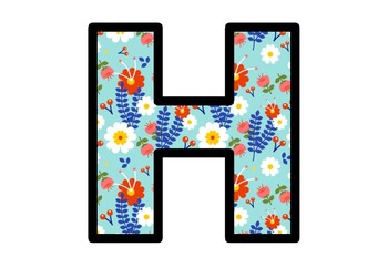 Spring, Flowers, Garden Bulletin Board Letters, Alphabet Posters Clasroom Decor