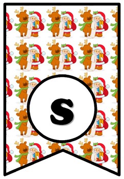 Santa Claus Is Coming To Town, Christmas, Bulletin Board Sayings Pennant Banner