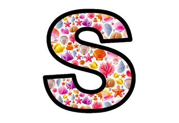 Sea Shells, Ocean Bulletin Board Letters, Alphabet Posters School Printables