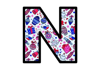 Christmas Decorations, Bulletin Board Letters, Alphabet Posters School Decor