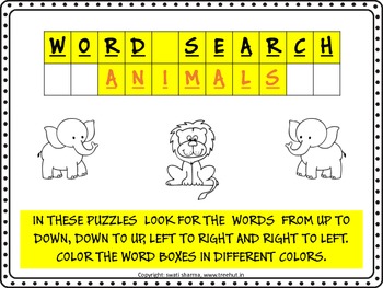 WORD SEARCH - ANIMALS