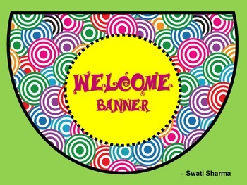 Free Welcome Banner