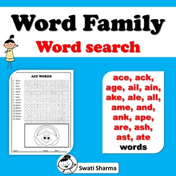 A Word Family Word Search Worksheets