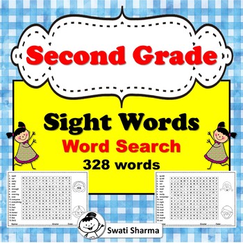 Second Grade Sight Words, Word Search