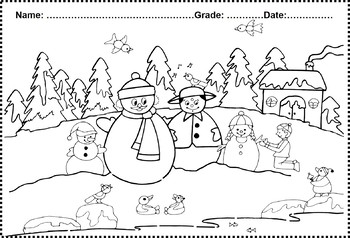 Free Winter Coloring Page