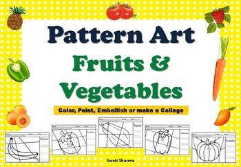 Food, Fruits and Vegetables Pop Art/Pattern Art
