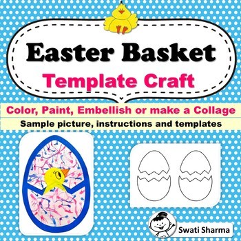 Easter Chick Basket Template Craft