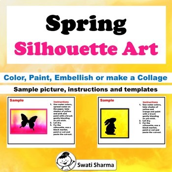 Spring Silhouette Painting Art Project