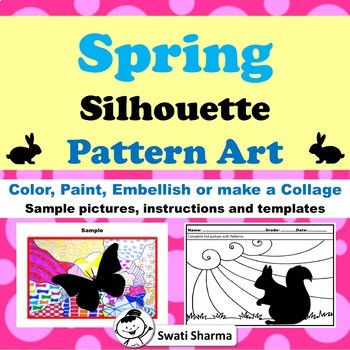 Spring Silhouette Art Project, Pattern Art, Pop Art