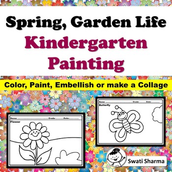 Spring, Garden Life Kindergarten Painting