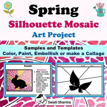 Spring Silhouette Mosaic Art Project